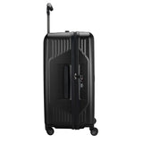 Traveler's Choice Ultimax II Polycarbonate Hardside Luggage with Spinner Wheels, Matte Black, 28-Inch Medium Trunk