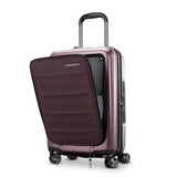 Samsonite Octiv Pro 3-Piece Hardside Lightweight (21/24/28) Front Pocket Carry-On Pro, Medium & Large-Checked Luggage Set, Expandable, Four Spinner Wheels, Adjustable Handle, TSA Lock – Purple