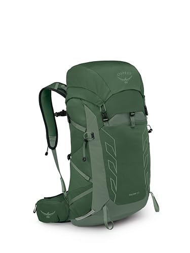 Osprey Talon 33L Men's Lightweight Hiking Backpack - Daypack for Travel & Camping, Green Canopy/Pine Leaf