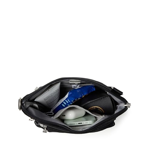 Baggallini Modern Pocket Crossbody Bag for Women, 8.5"x8.5" Handbag Purse with RFID, Lightweight Water-Resistant