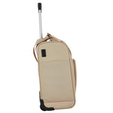 French Connection 16" Underseat Carry-On Luggage with USB/USB-C Ports, Toasted Almond