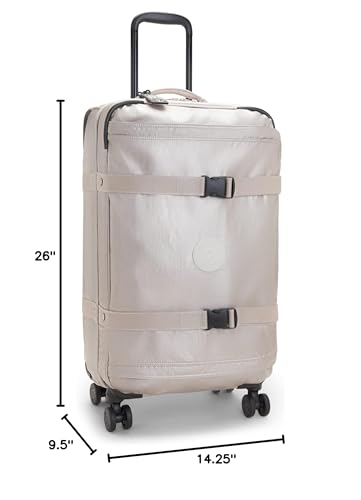 Kipling Spontaneous Medium Rolling Luggage Metallic Glow One Size