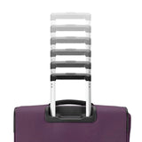 Samsonite Carry-On Soft-Sided Expandable 21-Inch Element Suitcase: Airline Approved for Most Major Airlines, Durable, 360° Spinner Wheels, Adjustable Handle, 2 Front & Side Pocket- Purple