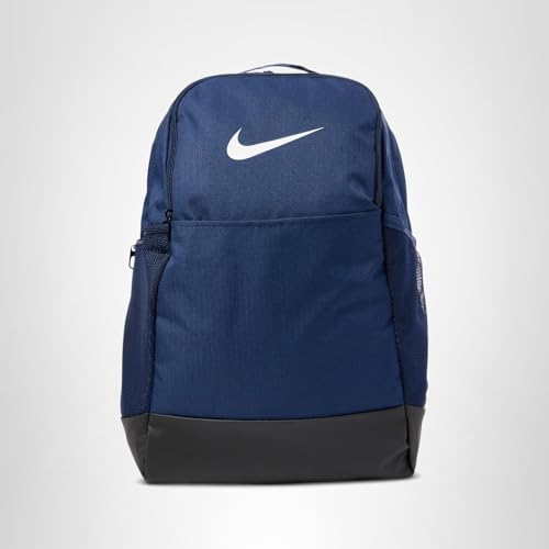 Nike Unisex Brasilia 9.5 Training Backpack (Medium, 24L), Midnight Navy/Black/White, MISC