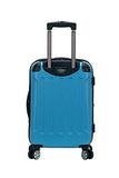 Rockland London Hardside Spinner Wheel Luggage, Carry-On 20", Turquoise
