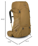 Osprey Rook 65L Men's Backpacking Backpack, Histosol Brown/Rhino Grey - backpacks4less.com