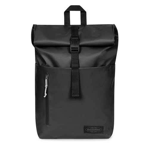 EASTPAK Up Roll – 23L Roll-Top Backpack with 16" Laptop Sleeve, Security Pocket, Bottle Holder & Water-Resistant Finish, Tarp Black