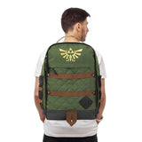 Bioworld The Legend Of Zelda Hyrule Crest 17" Green adult Backpack