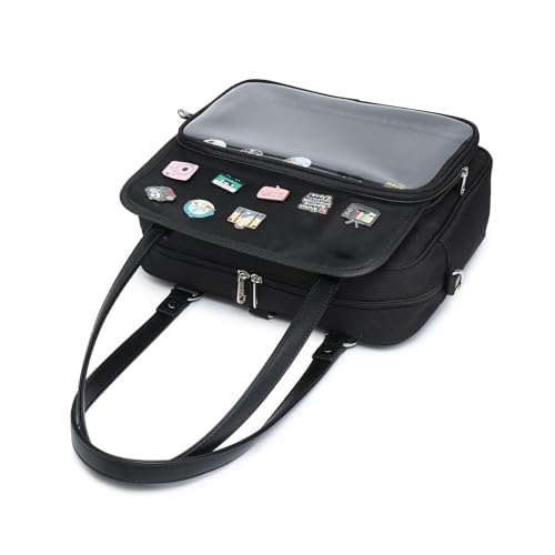 Oxford Ita Bag Crossbody Shoulder Bag Satchel Messenger Backpack Multi-Purpose Pins Display