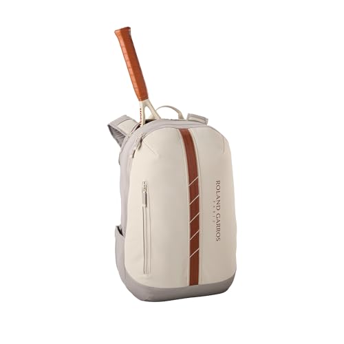 WILSON Roland-Garros 2025 Tennis Backpack - Cream/Clay, Holds up to 2 Rackets