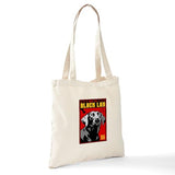 CafePress Obey The BLACK LAB! Tote Bag Natural Canvas Tote Bag, Reusable Shopping Bag