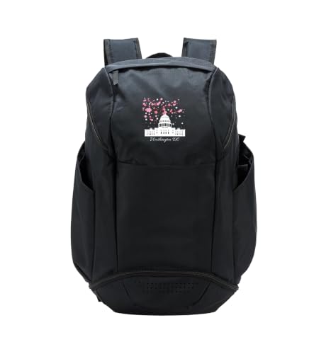 Washington DC Capitol Building Cherry Blossom Trees Sport Backpack