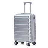 Beuiosda 20-Inch Hard Shell Carry On Luggage with 360° Spinner Wheels, Carry On Luggage 22x14x9 Airline Approved with TSA Lock, Scratch Resistant Surface, Lightweight Durable Maletas De Viaje (Silver)