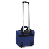 World Traveler Dejuno Lightweight Underseat 15-Inch Carry-On Rolling Luggage, Navy
