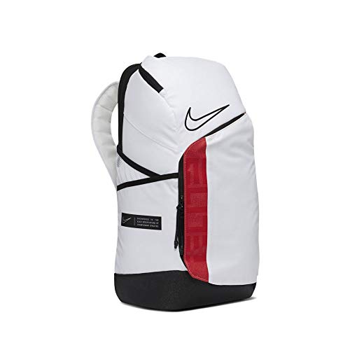 Nike Elite Pro Basketball Backpack BA6164 One Size (WHITE/UNIVERSITY RED/BLACK)