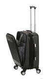 Rockland Titan Hardside Carry-On Spinner Luggage, Black, Carry-On 19-Inch (F2401-BLACK)