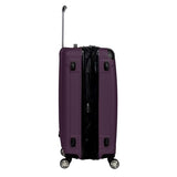 Kenneth Cole REACTION Renegade Luggage Expandable 8-Wheel Spinner Lightweight Hardside Suitcase, Midnight Plum, 24-Inch Checked
