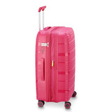 DELSEY Paris Dune Hardside Expandable Luggage with Spinner Wheels, Viva Magenta, Checked-Medium 25 Inch