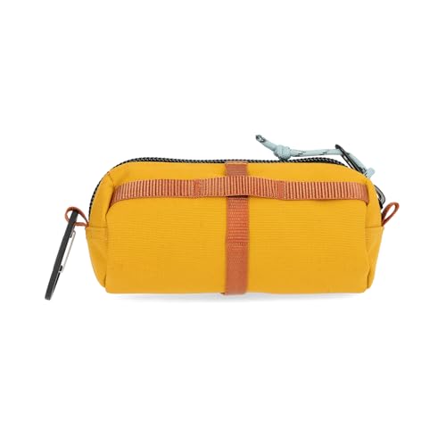 Topo Designs Burrito Bag – Small Accessory Pouch for EDC, Travel, Desk, Fully Foam Padded, Recycled Nylon Construction, 1L (Mustard)