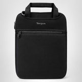 Targus Vertical Slipcase Laptop Messenger Bag, Black - Hideaway Handles with Cross Shoulder Strap and Protective Padding, Fits 14" Laptop (TSS913)