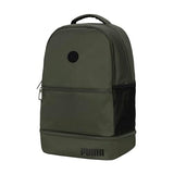 PUMA Dual Compartment Backpack with Insulated Bottom & Mesh Side Pockets, Green Moss, One Size
