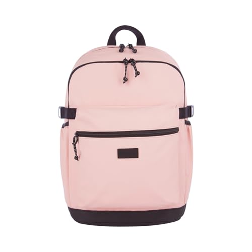 Roxy Women's Gateline Backpack | Everyday | Travel | 17" Laptop Sleeve | Bottle Side Pocket - Misty Rose