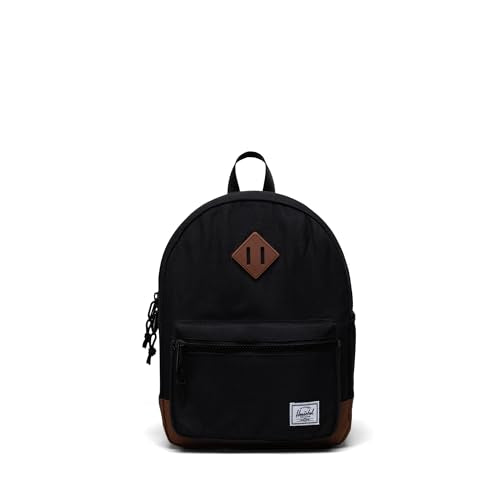 Herschel Supply Co. Unisex Heritage Kids' Backpack, Black/Brown, 15L