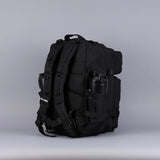 WOLFpak 45L Tactical Gym Backpack (Alpha Black) Durable 1000D Waterproof Oxford Material with MOLLE Webbing, Laptop Pocket & Dual Cup Holders, Durable Fitness/Travel/Military Daypack