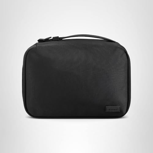 Away Toiletry Bag Small, Lightweight Travel Pouch. Compact Travel Organizer with Multiple Compartments, Jet Black