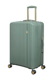 It Luggage Luxuriant 27" Hardside Checked 8 Wheel Expandable Spinner, Iceberg Green
