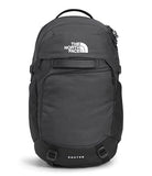 The North Face Router Everyday Laptop Backpack - Daypack, Water Repellent, Laptop Sleeve, Reflective Details, Asphalt Grey Light Heather/TNF Black-NPF, One Size
