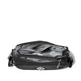 Baggallini Womens Calais Crossbody Bag, Black