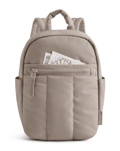 BAGSMART Mini Backpack for Women, Lightweight Small Backpack Purse, Camel