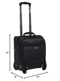 Wrangler 17" Underseat Spinner Carry-On Luggage, Charcoal
