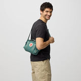 Fjällräven Kanken Crossbody - Water-Resistant Fabric, Compact Storage, Adjustable Strap - Travel, Frost Green, One Size