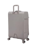 It Luggage Lustrous Luxe 32" Softside Checked 8 Wheel Spinner, Moon Rock