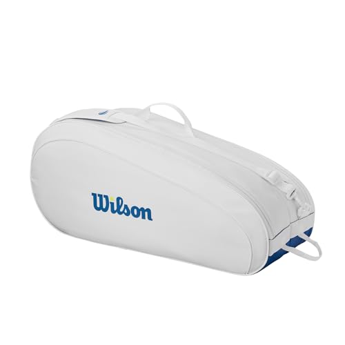 WILSON US Open Team Tennis Backpack - Holds up to 2 Rackets, White/Blue
