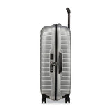 Samsonite Proxis Medium Hardside Luggage with Dual Spinner Wheels - Innovative Roxkin™ Lightweight Shell With Ultimate Durability- Includes TSA Lock, Ergonomic Telescoping Handle - Silver