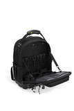 HY Toolbags Tech Pac Pro Professional Tool Backpack with 49 Pockets, Black Nylon, Waterproof Base, Heavy Duty Zipper, 32L Capacity, Tool Organizer for Electrician and HVAC