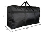 DoYiKe Extra Large Storage Duffle Bag with Zippers and Handles, Black Big Foldable Duffle Bag for Travel-130L