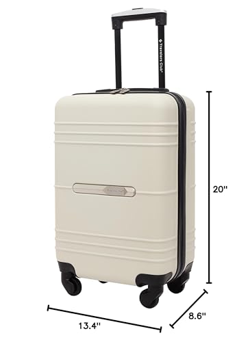 Travelers Club 22" Richmond Spinner Carry-On Luggage, Bone