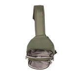 Securtex® Anti-Theft Daytripper Sling - 7x12" Travel Safe Crossbody Bag w/Locking Zippers, Slash-Resistance