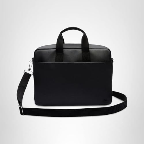 Lacoste Men's Classic Computer Bag, Black, One Size