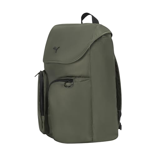 PUMA Women's Rival Rucksack Backpack with Drawcord Closure & Zip Pockets, Green, One Size