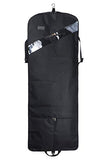 66'' Tri-fold Extra Long Dress Garment Bag, Premium & Breathable Tear-resistant Hanging Suit Cover for Travel and Storage