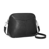 S-ZONE Crossbody Bags for Women Trendy Small Cross Body Purse for Woman Vegan Leather Designer Shoulder Bag Travel Everyday Black