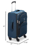DELSEY PARIS Sky Max 2.0 Softside Expandable Luggage with Spinner Wheels, Blue, 2-Piece Set (21/24)