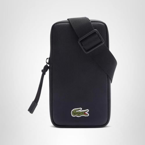 Lacoste Mens LCST Crossbody Bag, Black, One Size