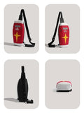RRISETAG Shield Backpack Anime Accessories Cosplay Backpack Manga Multi Purpose Bag Stylish Ideal Gift for Anime Fans (Red Shoulder Bag)