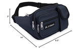 Everest Multiple Pocket Waist Pack, Navy, One Size